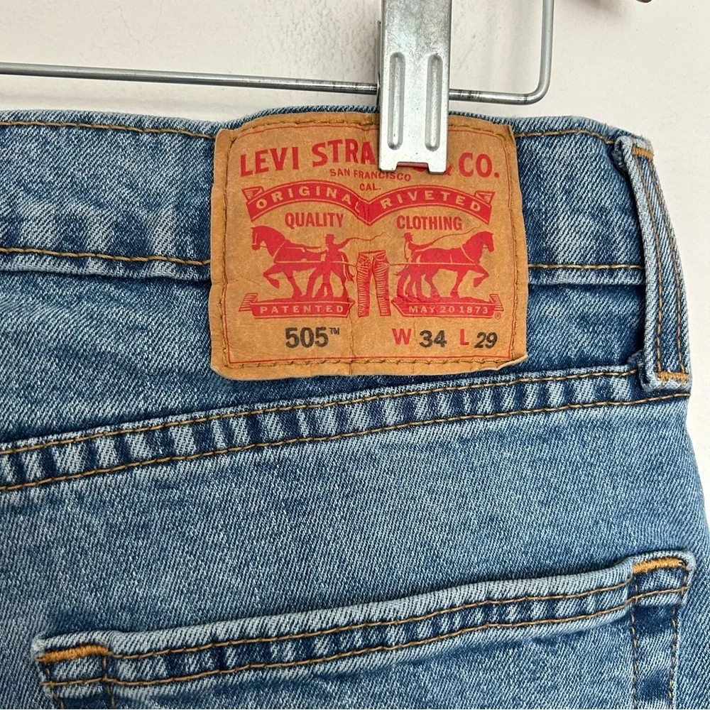 Levi’s 505 Regular‎ Fit Men’s Jeans Size 34x29